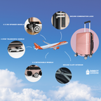 Glideair Underseat Detachable Wheels Cabin Cases 1811 ( 45 x 36 x 20 cm )