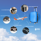 Lozun Underseat Detachable Wheels Cabin Cases 1829 ( 45 x 36 x 20 cm )