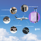 Srizul Underseat Detachable Wheels Cabin Cases 1630