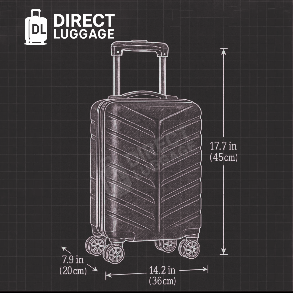 Dumpa Underseat Detachable Wheels Cabin Cases 1827 ( 45 x 36 x 20 cm )