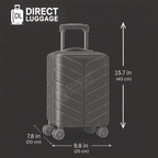 Luqin Underseat Detachable Wheels Cabin Cases 1631