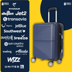 Azure Underseat Detachable Wheels Cabin Cases 1626