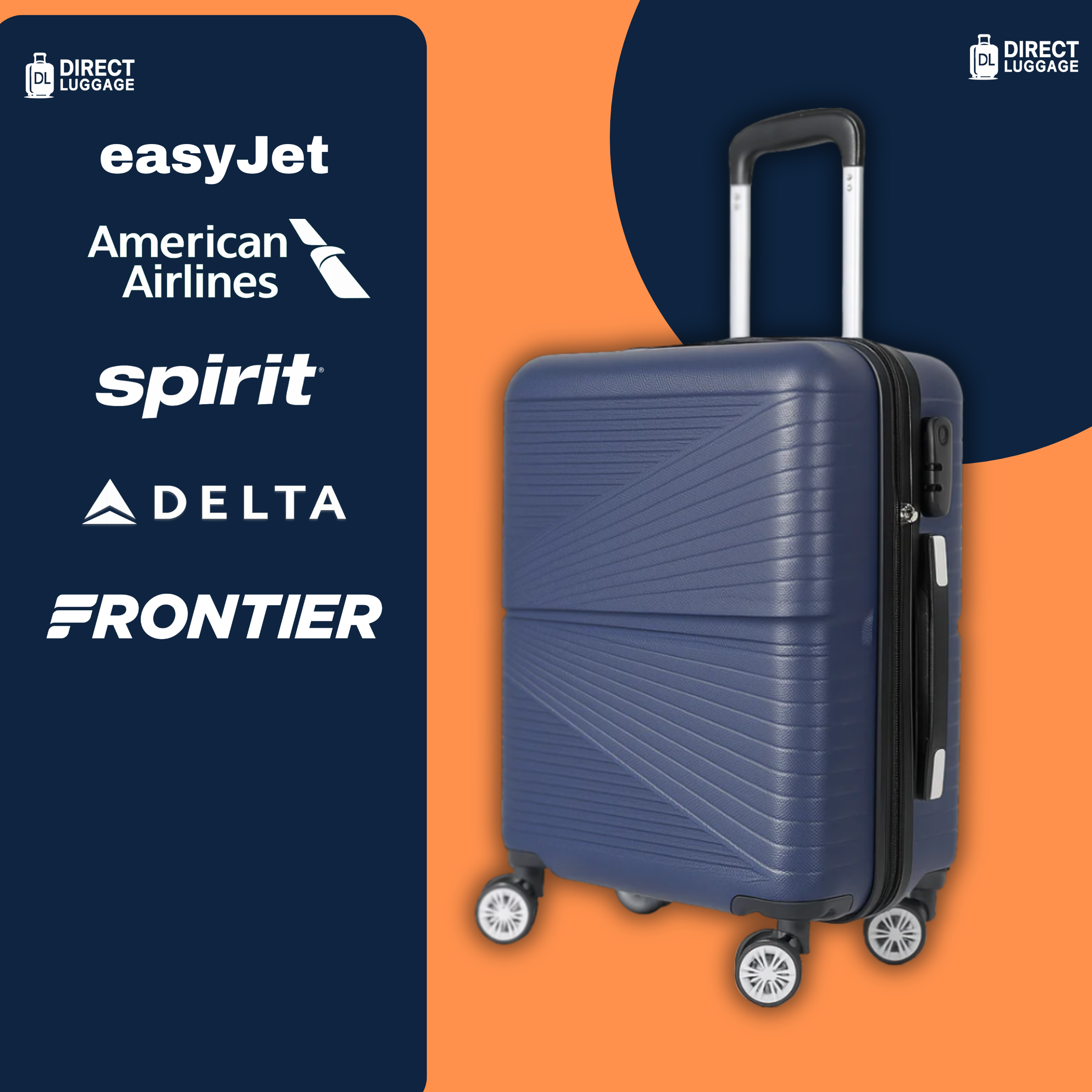 Azure Underseat Detachable Wheels Cabin Cases 1826 ( 45 x 36 x 20 cm )